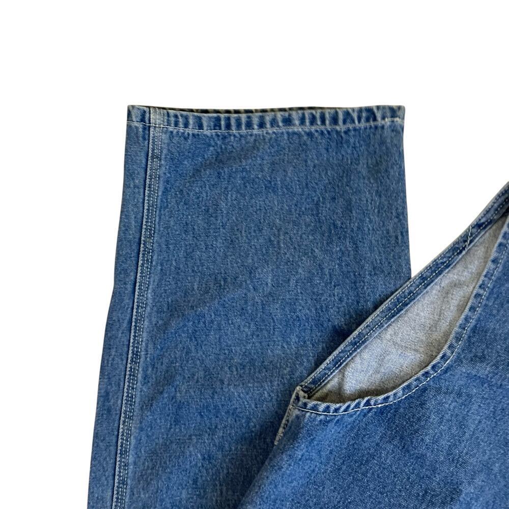 Oshkosh Mens Sz 38 Vintage Denim Carpenter Bib Overalls Vestback Med Wash - Picture 9 of 16